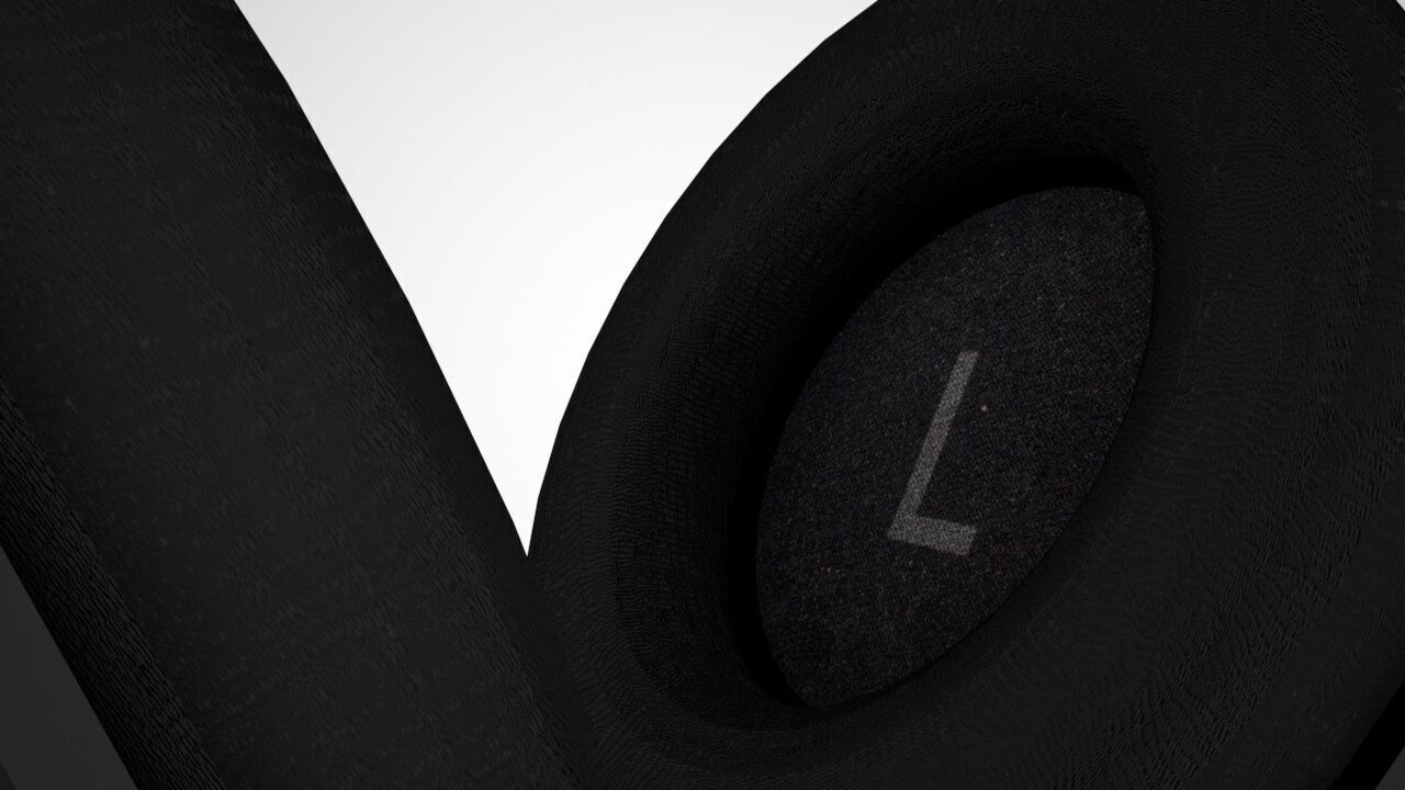 Headphones AKG K52 - C4D VRay 6 3D model_2