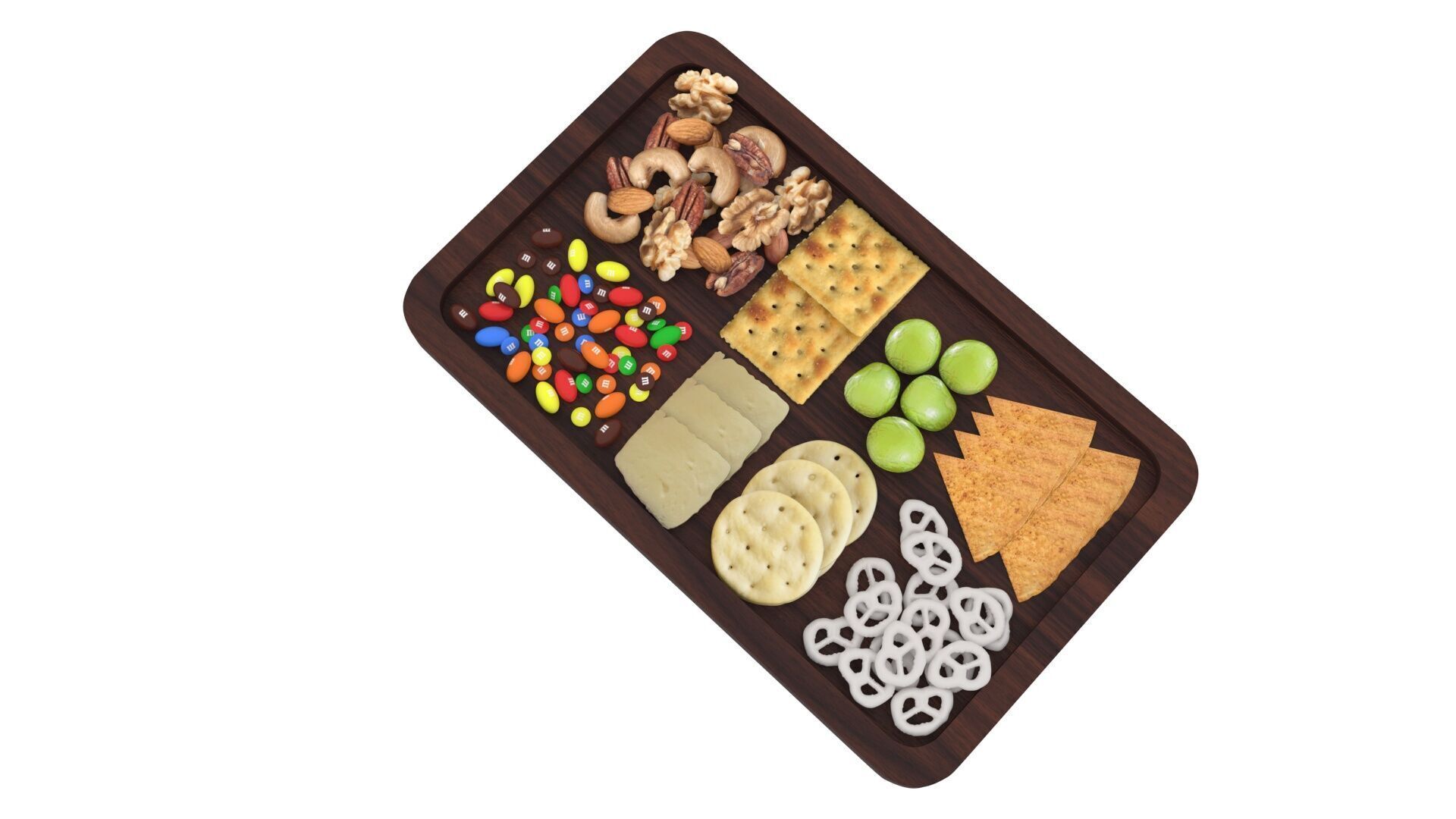 Snacks Platter 3D model_16
