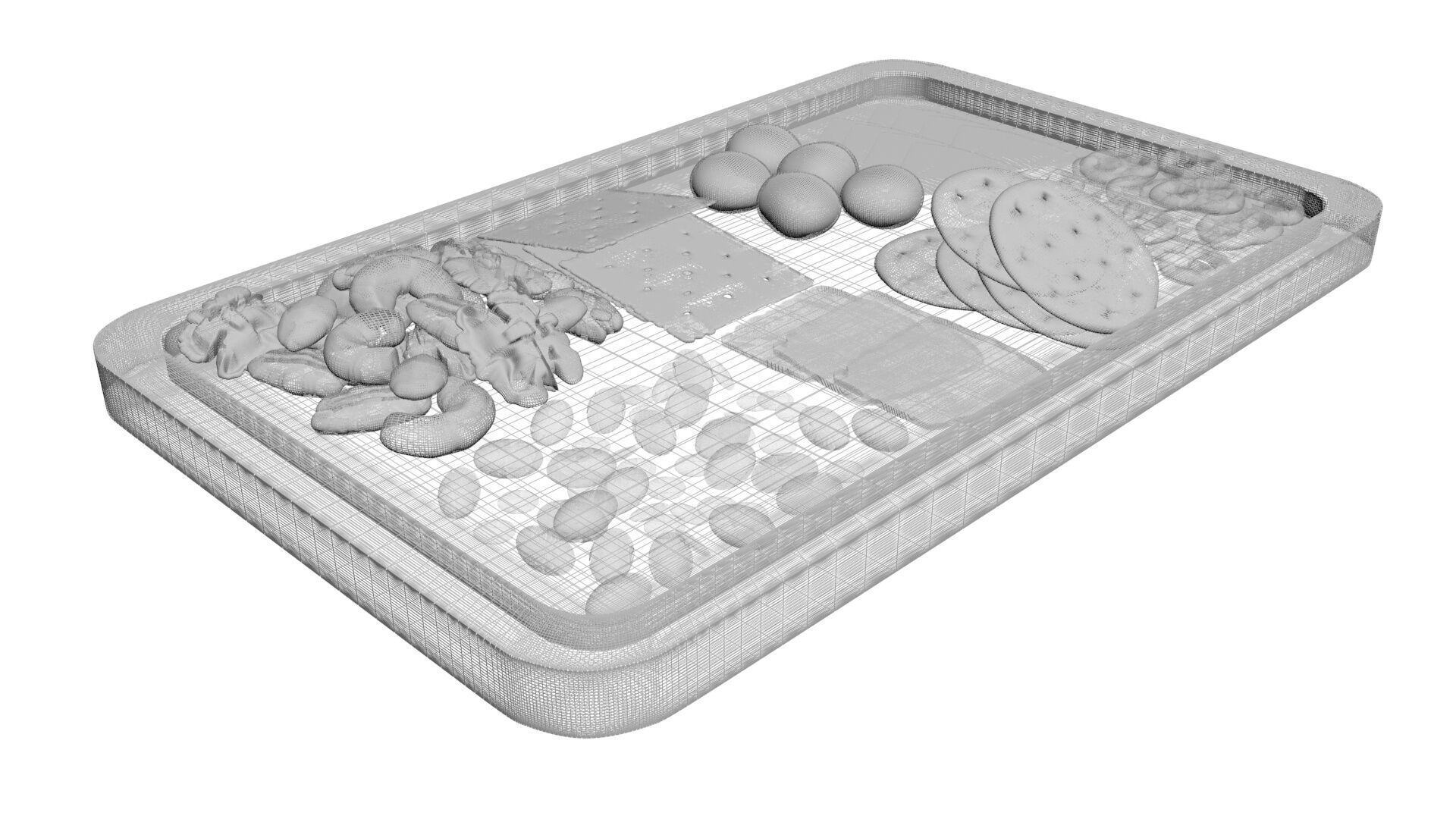 Snacks Platter 3D model_31