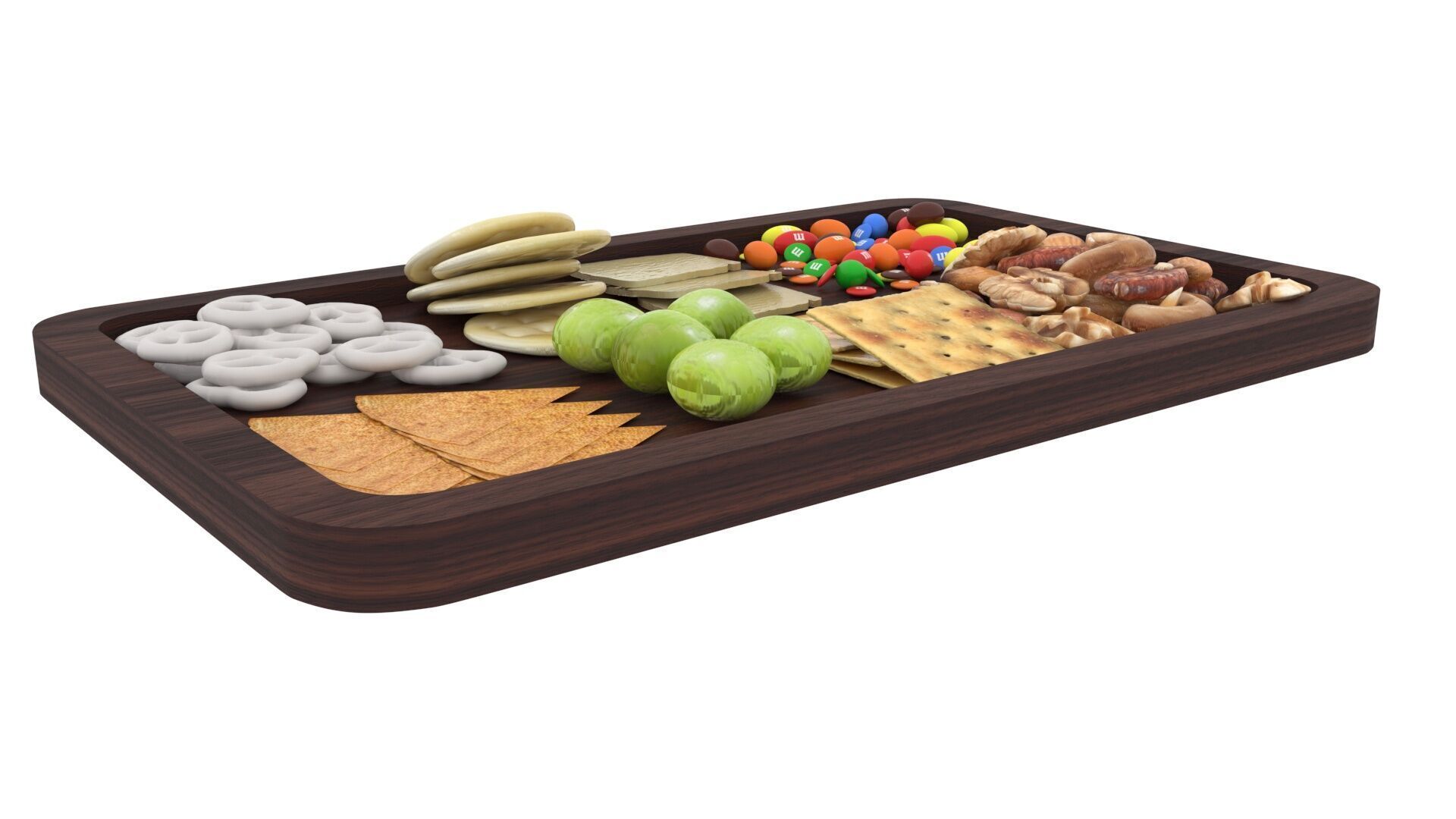 Snacks Platter 3D model_17