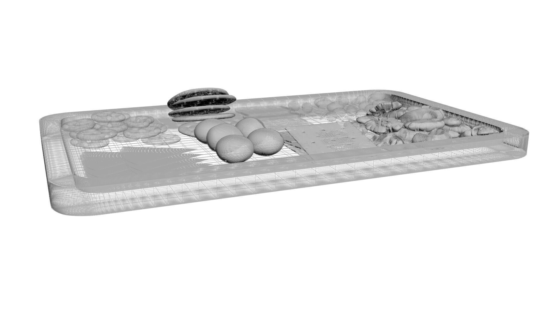 Snacks Platter 3D model_28