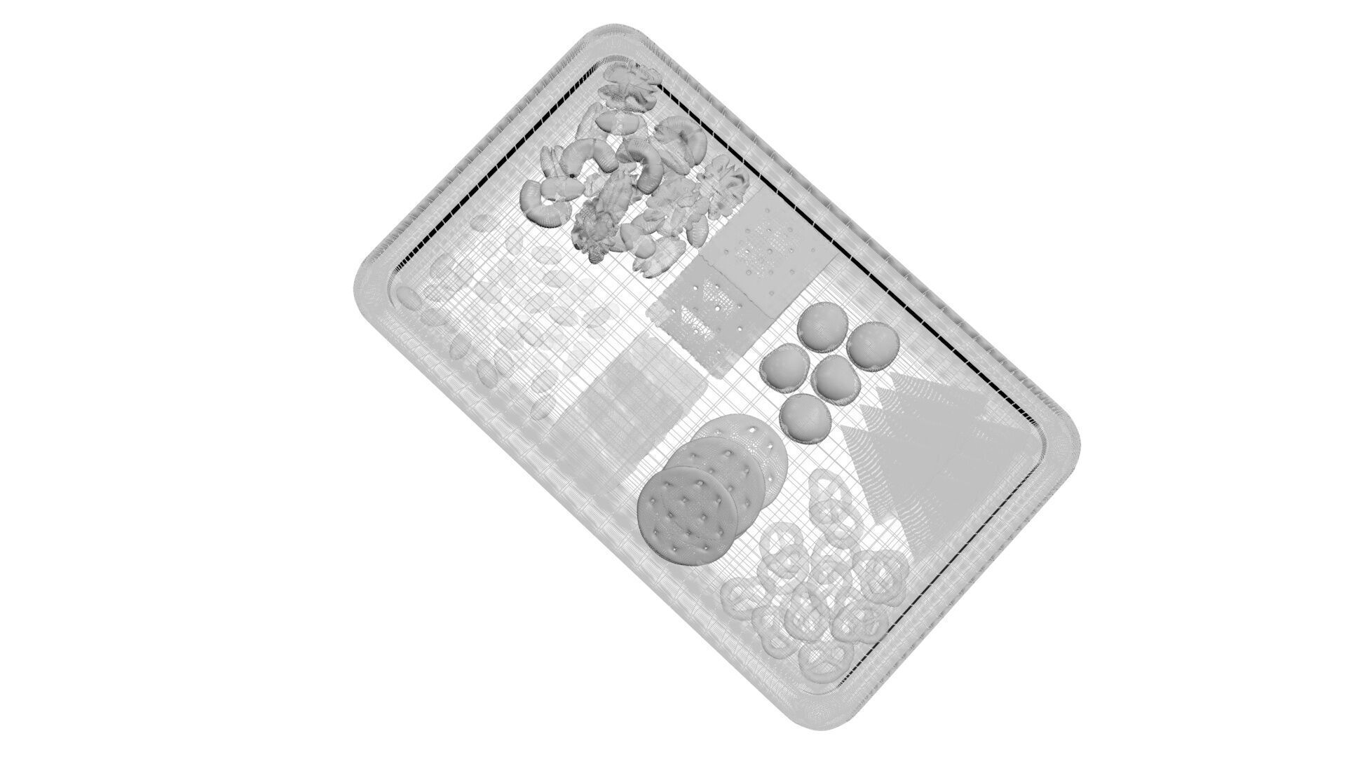 Snacks Platter 3D model_27