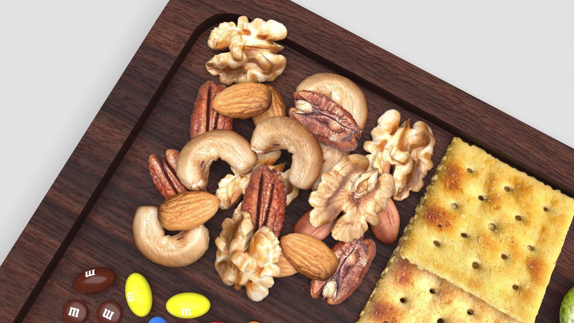 Snacks Platter 3D model_3