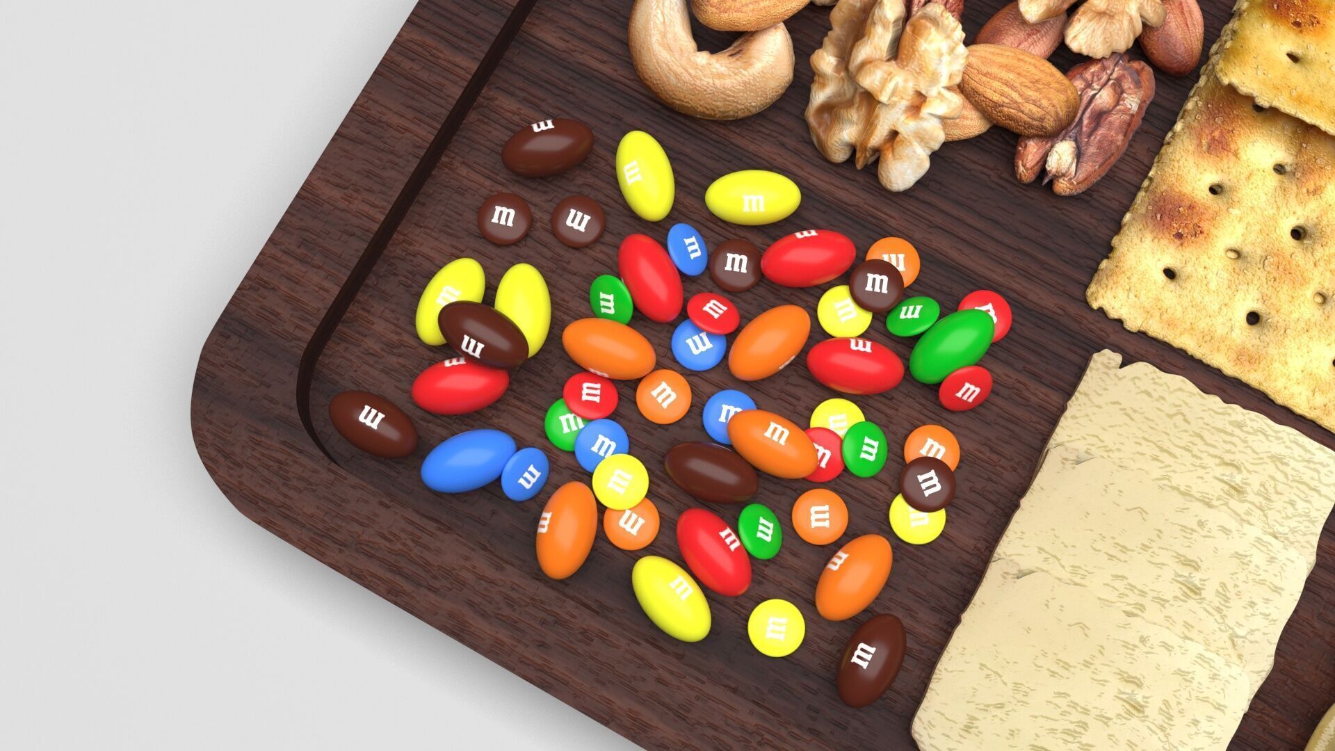 Snacks Platter 3D model_7