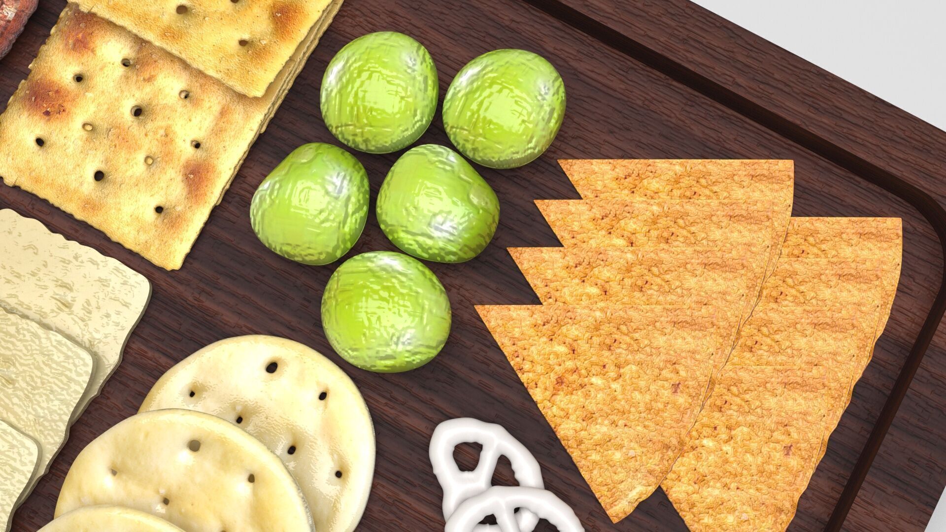 Snacks Platter 3D model_5