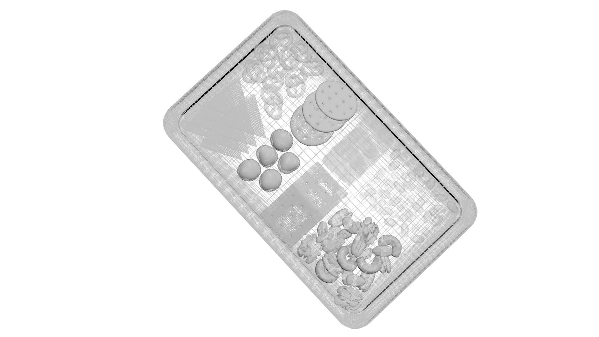 Snacks Platter 3D model_29