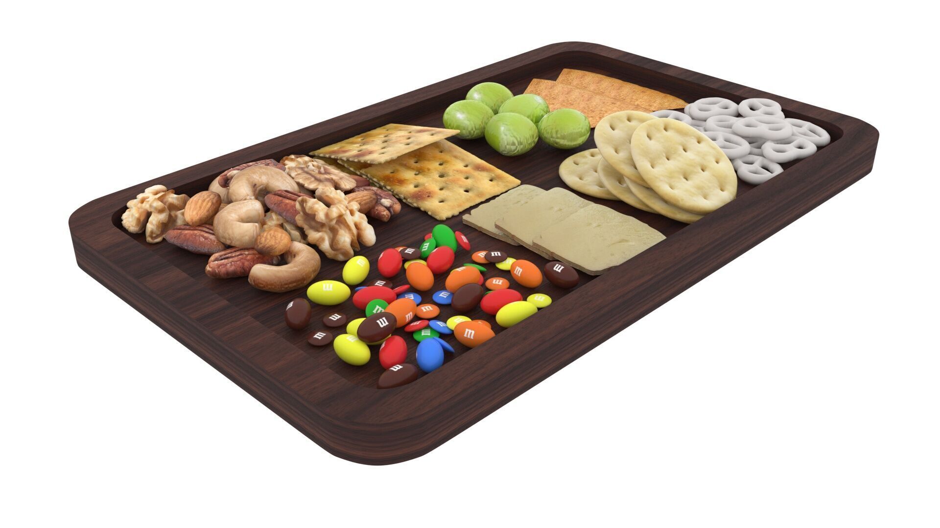 Snacks Platter 3D model_15