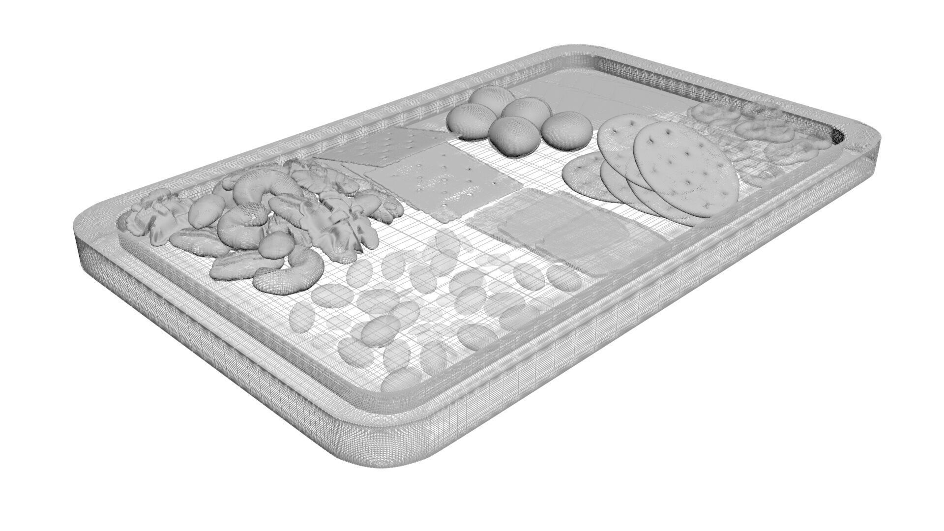 Snacks Platter 3D model_26