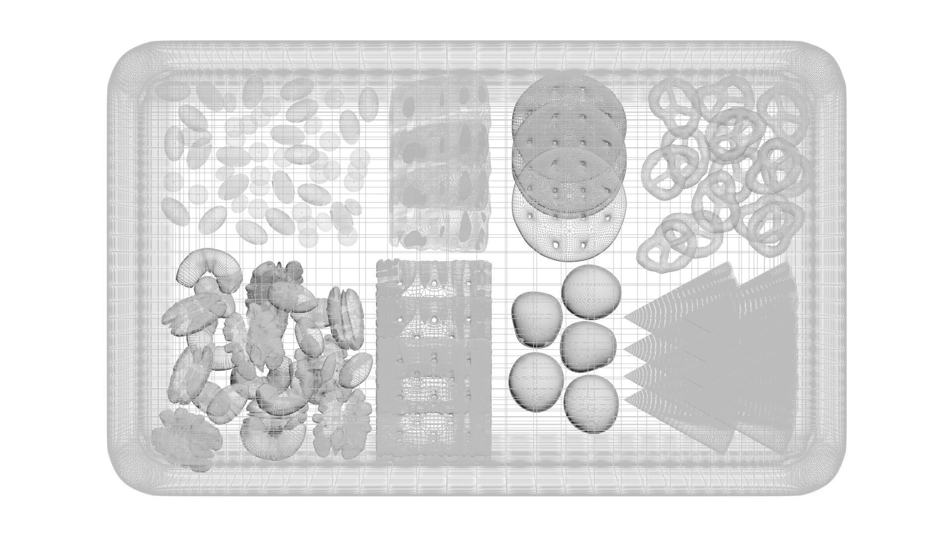 Snacks Platter 3D model_35