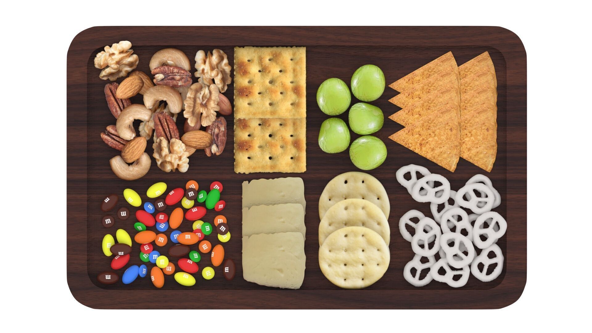 Snacks Platter 3D model_20
