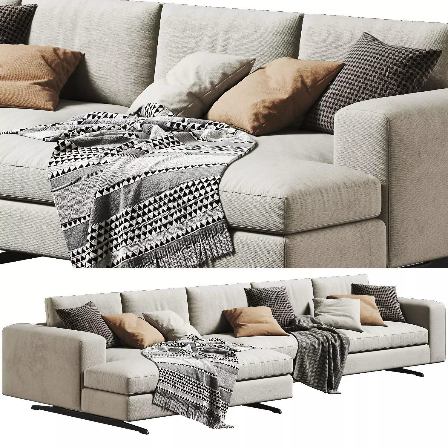Arflex Lee System Chaise Longue 03 3D model