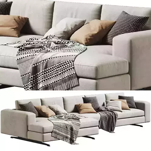 Arflex Lee System Chaise Longue 03 3D model