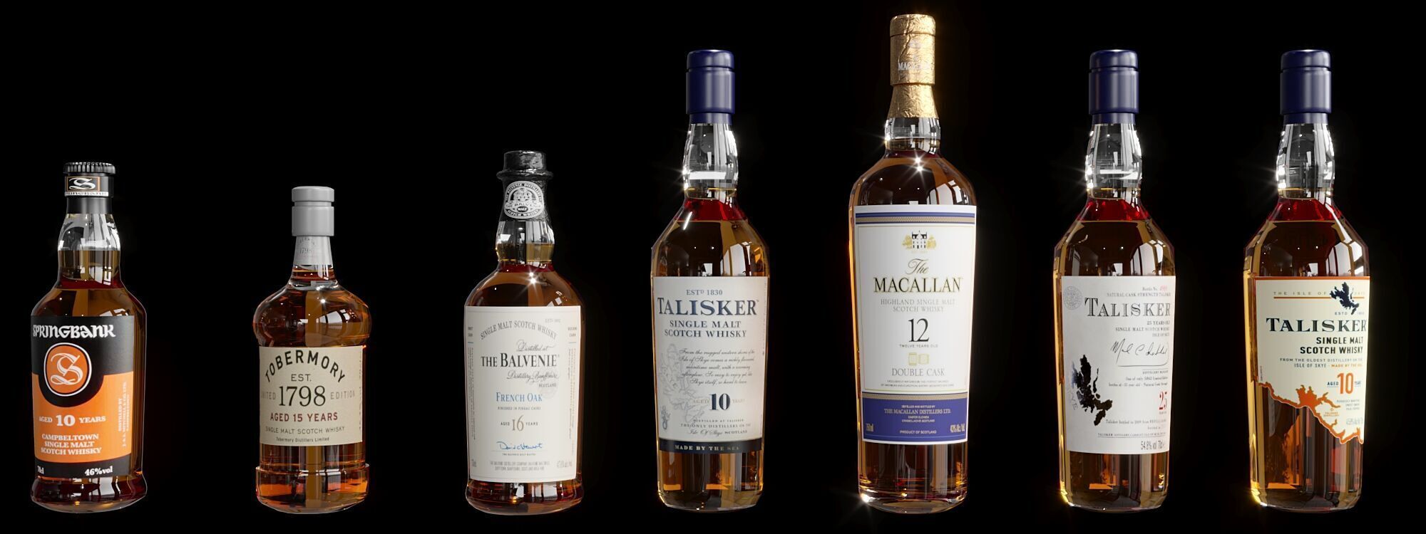 WHISKEY AND BOTTLE COLLECTION NO4 A 3D model_3