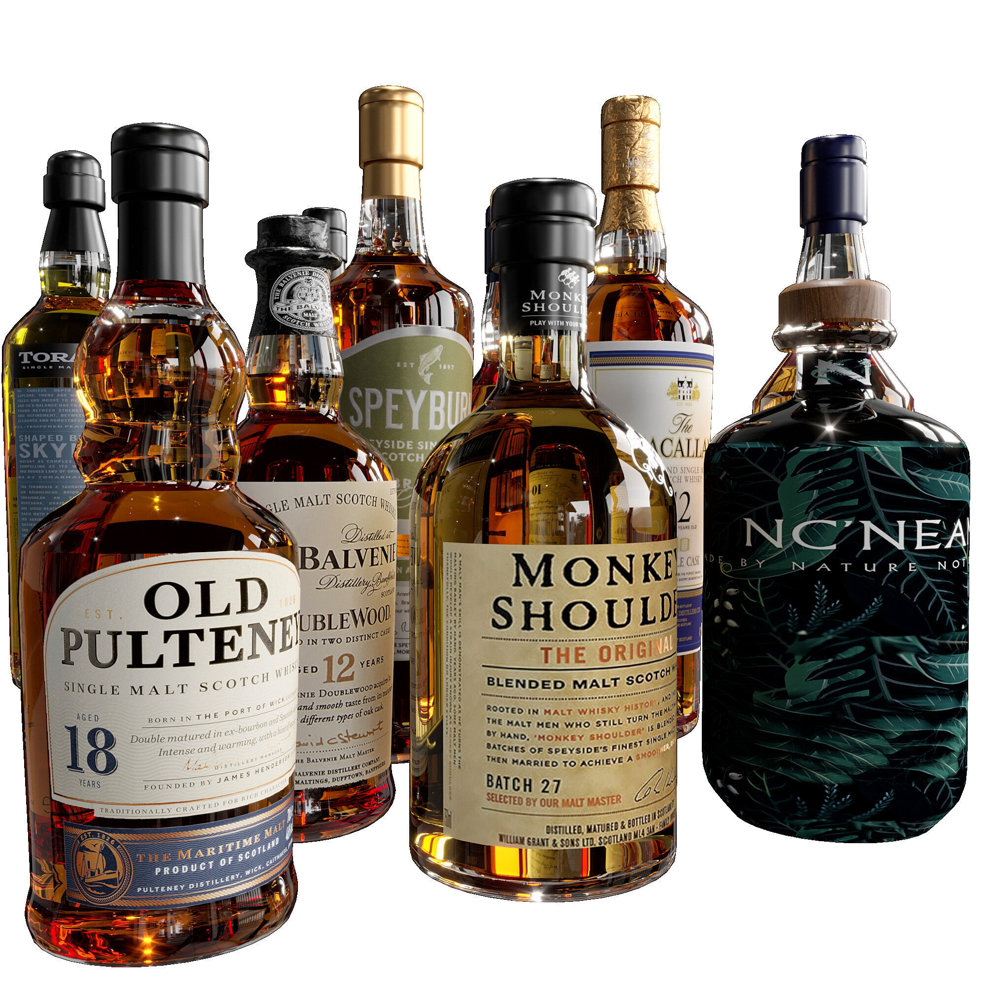 WHISKEY AND BOTTLE COLLECTION NO4 A 3D model_11