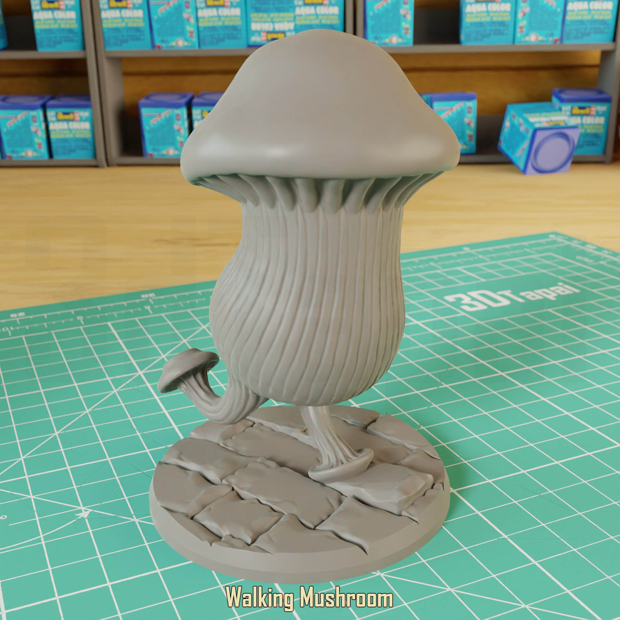 Walking Mushrooms 3D print model_4