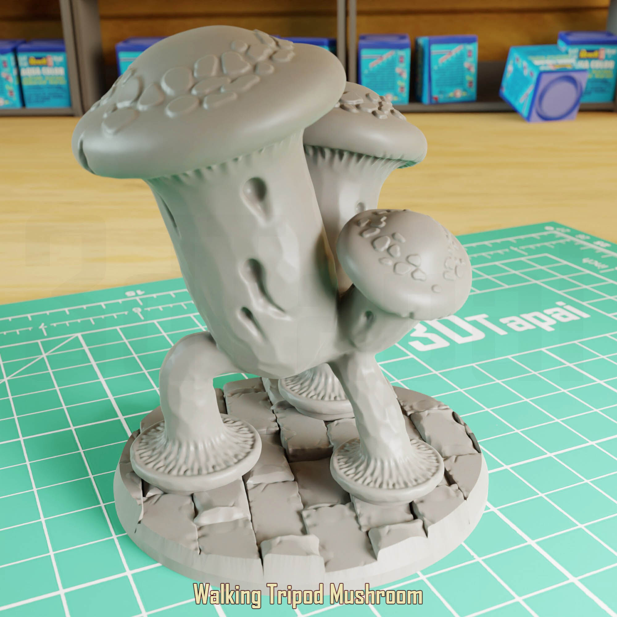 Walking Mushrooms 3D print model_10