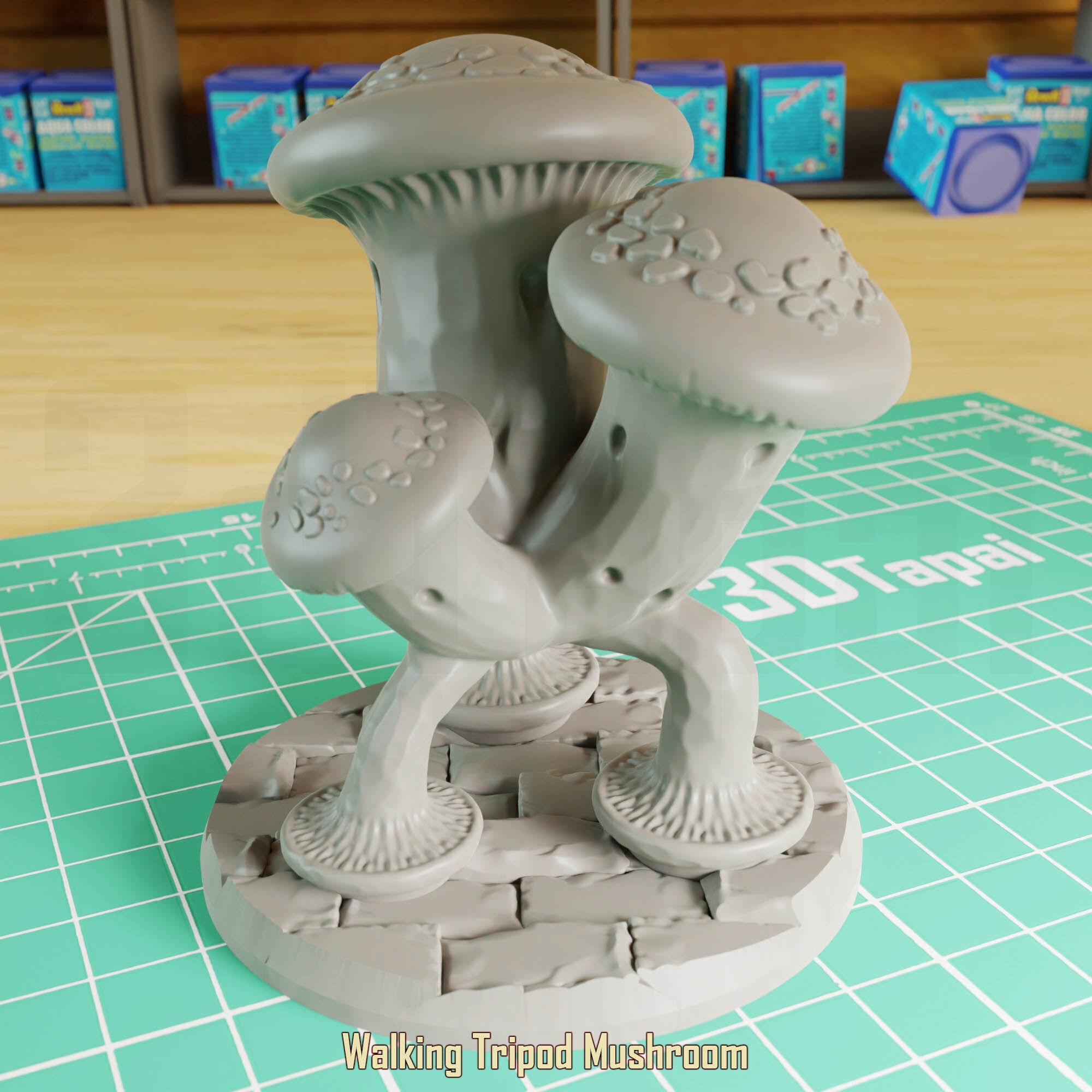 Walking Mushrooms 3D print model_9