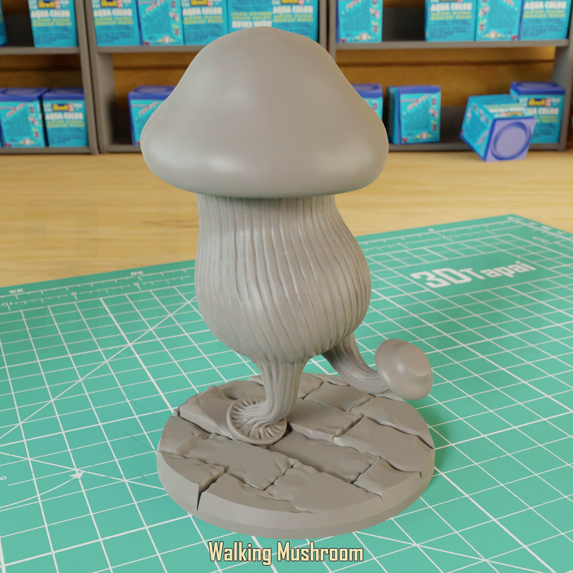 Walking Mushrooms 3D print model_3