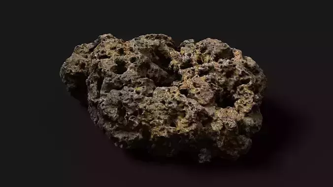 rock volcanic rough stone debris PBR photogrammetry