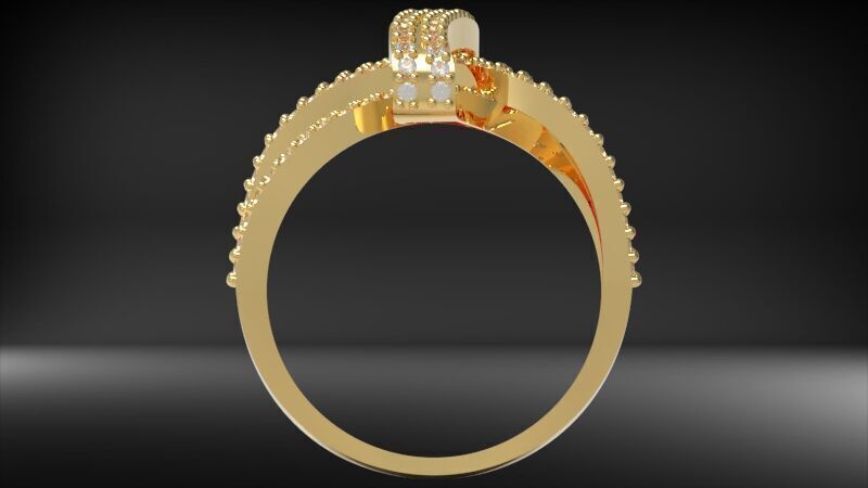 jewellry  Crossover Ring 3D print model_5