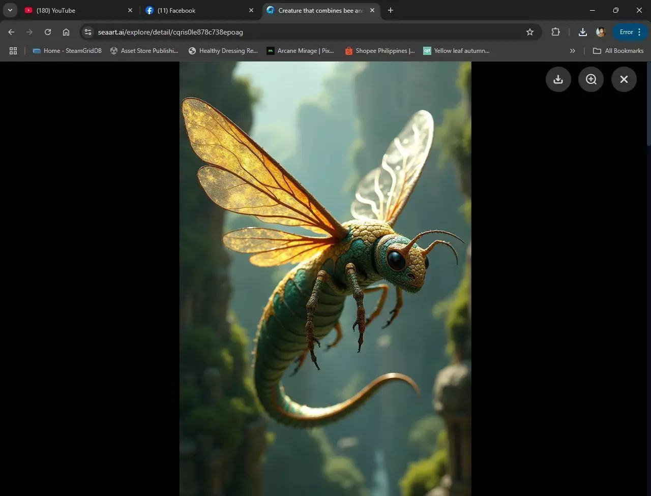 alien bee fbx free Free low-poly 3D model_0