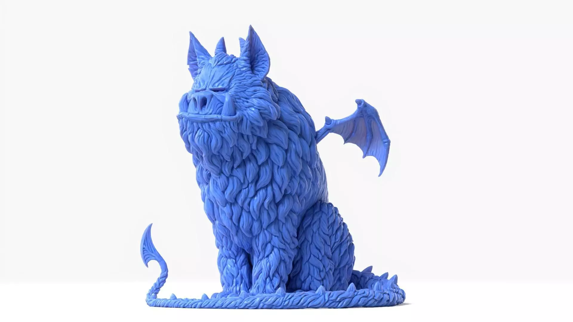 Gargoyle Creature Sculpture 3D print model_0