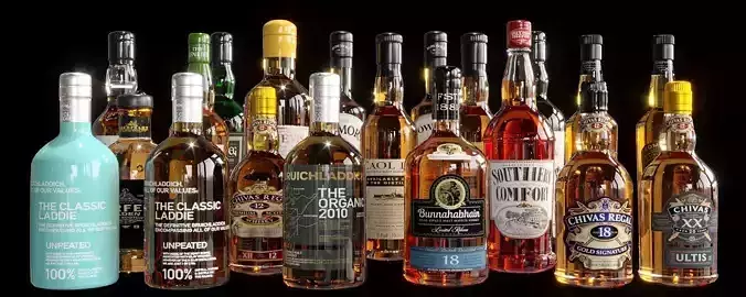 whiskey bottle collection no2 A