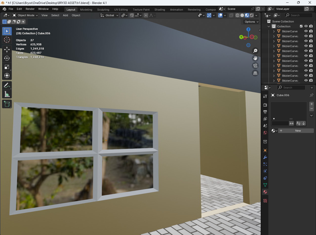3d simple house free Free low-poly 3D model_1