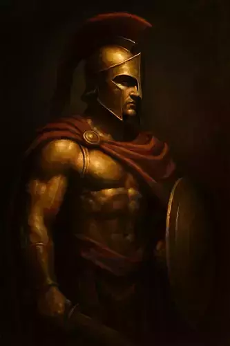 Spartan Warrior  Stylized 3D Model