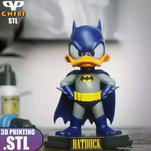 BatDuck Chibi STL for 3D Printing ChibiSTL 3DXM 3D print model