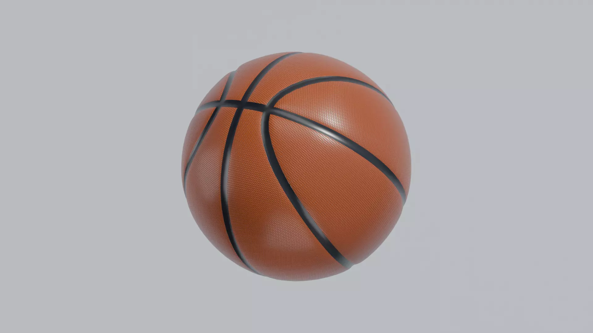 Basketball Ball Low-poly 3D model_0