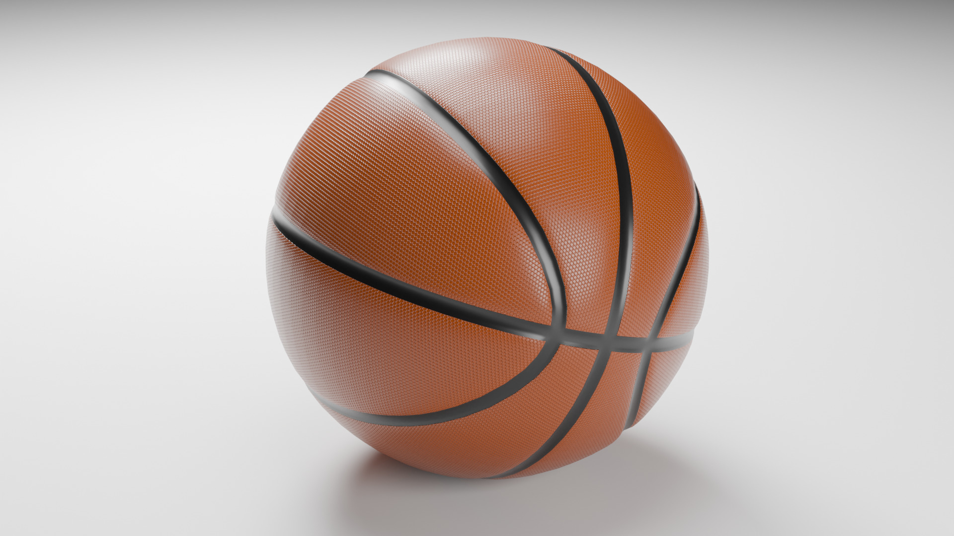 Basketball Ball Low-poly 3D model_3