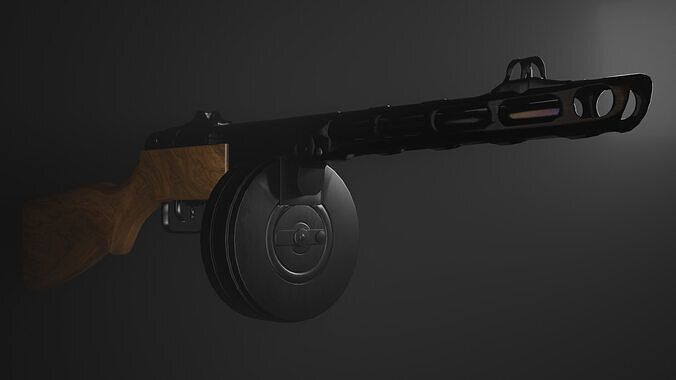 PPSH 41 Submachine Gun 3D model
