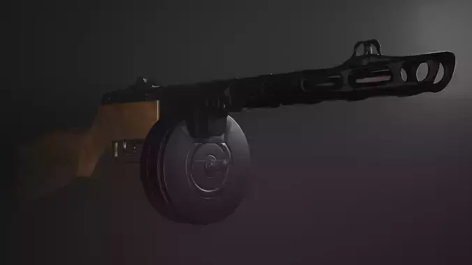 PPSH 41 Submachine Gun