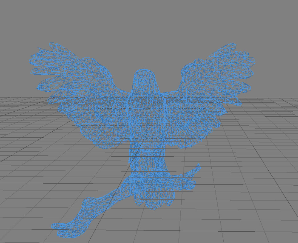 Majestic Eagle Low-poly 3D model_5