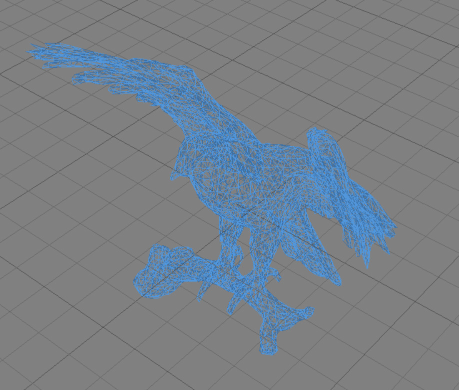 Majestic Eagle Low-poly 3D model_4
