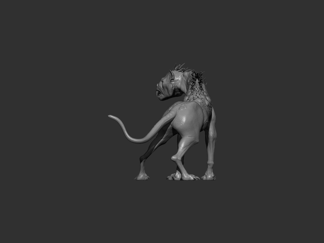 Chupacabra Dog 3D print model_1