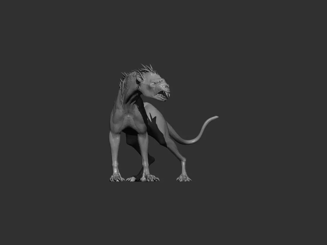 Chupacabra Dog 3D print model_0