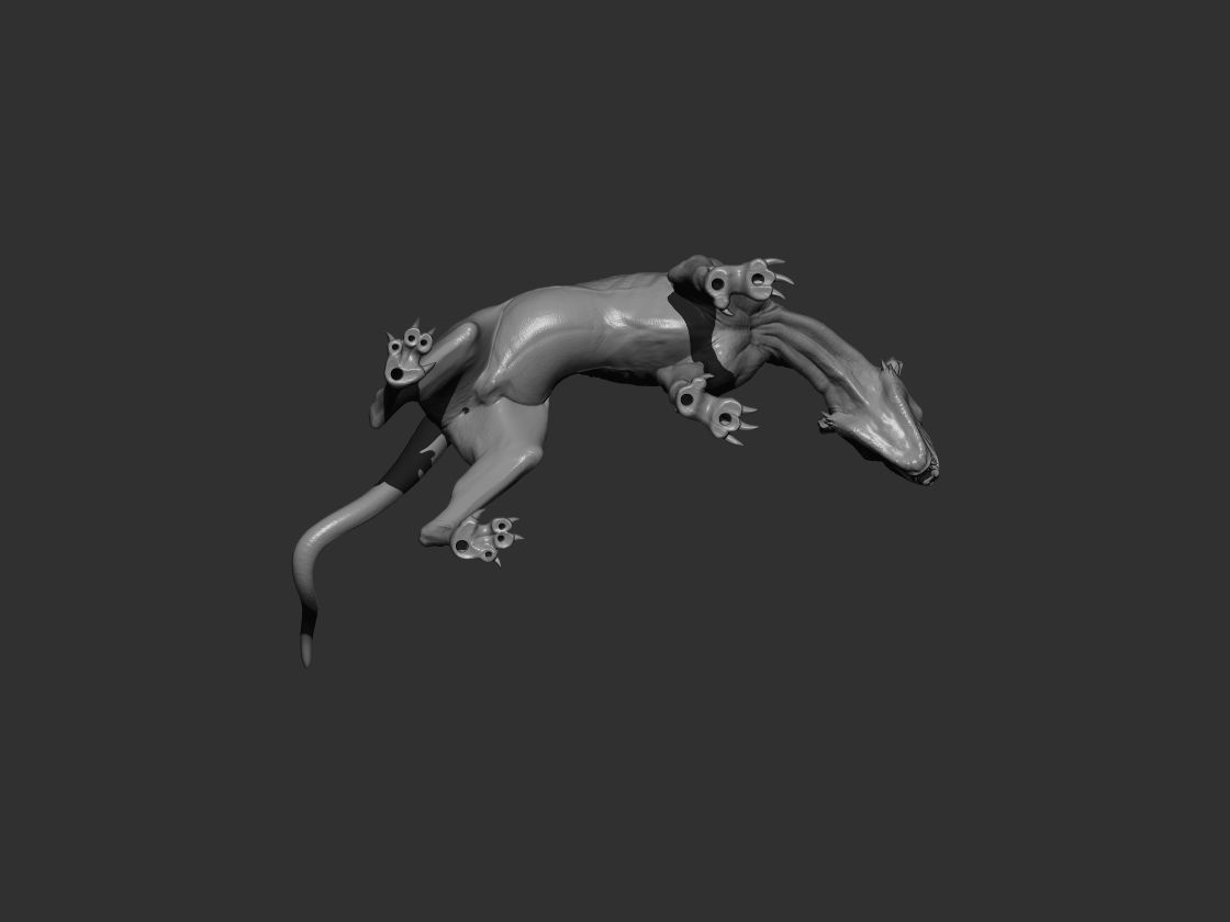 Chupacabra Dog 3D print model_3