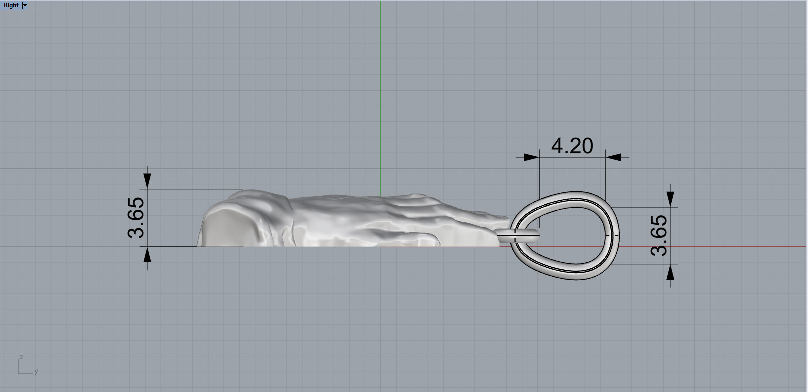 Praying hands pendant model 1346 3D print model_7