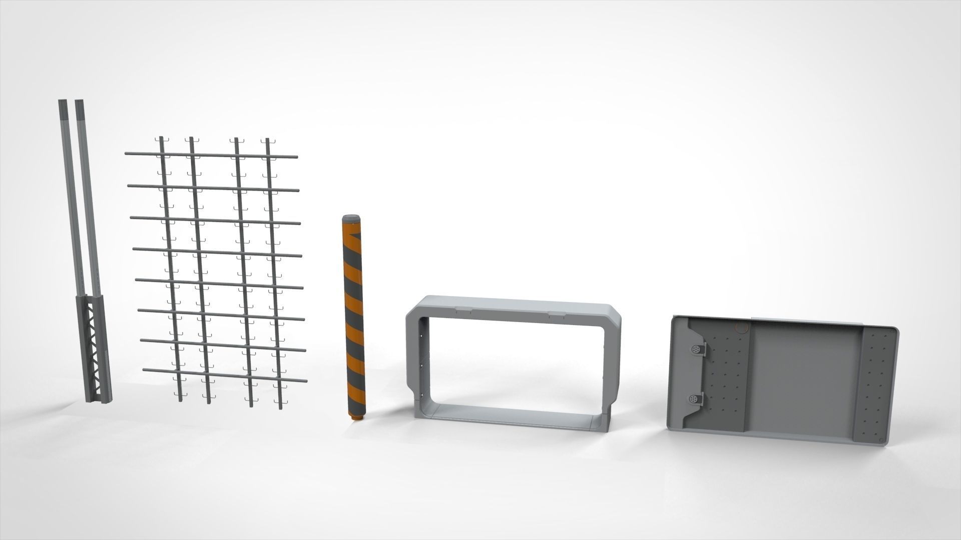 Sci-Fi architecture Elements collection 25 3D model_4