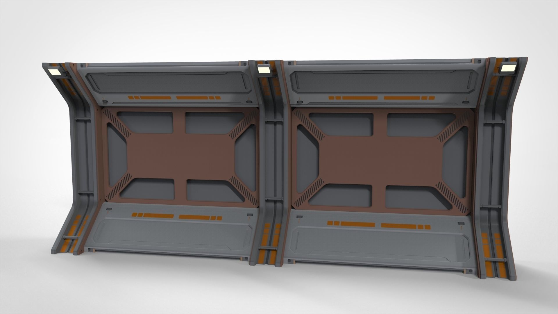 Sci-Fi architecture Elements collection 25 3D model_12