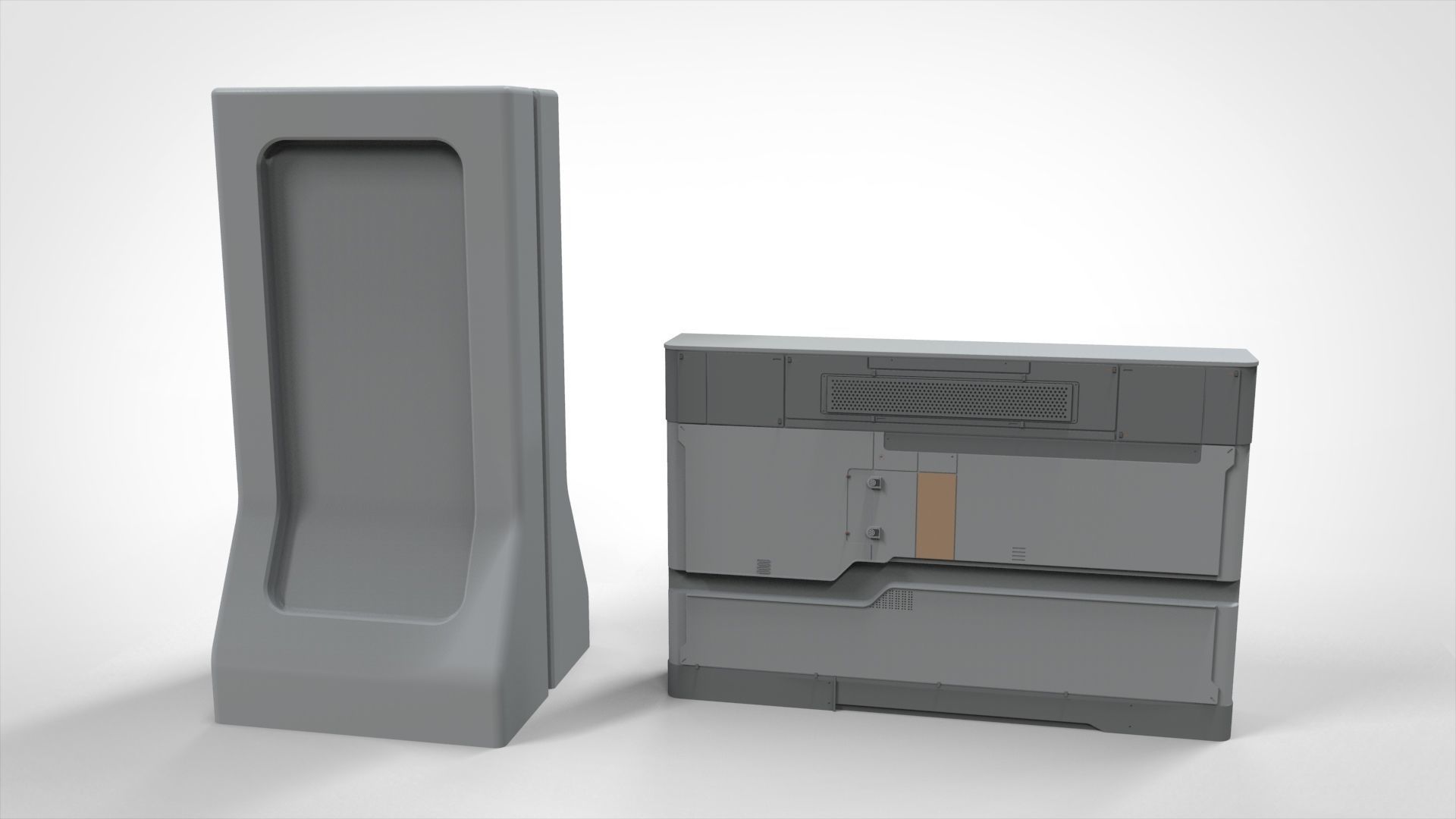 Sci-Fi architecture Elements collection 25 3D model_14