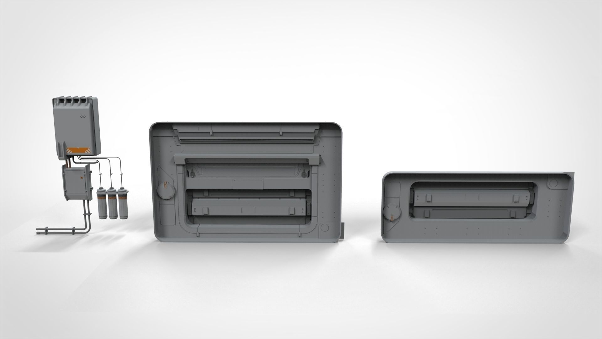 Sci-Fi architecture Elements collection 25 3D model_11