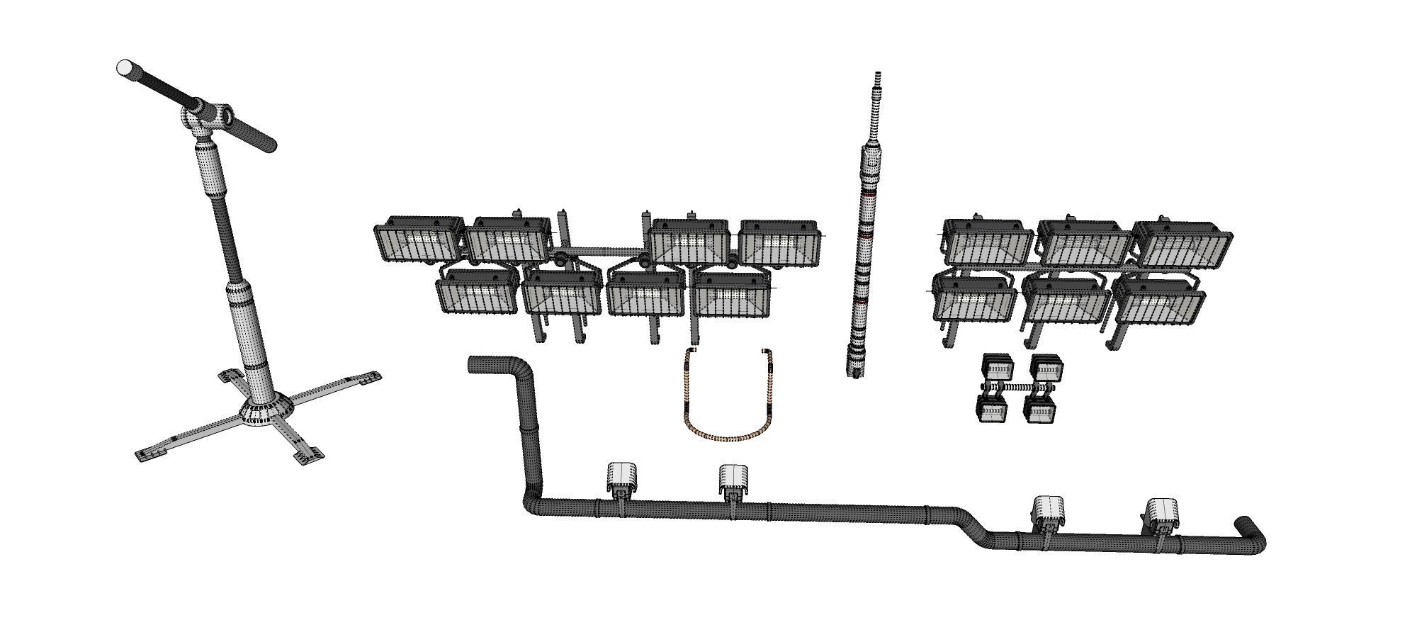 Sci-Fi architecture Elements collection 25 3D model_25