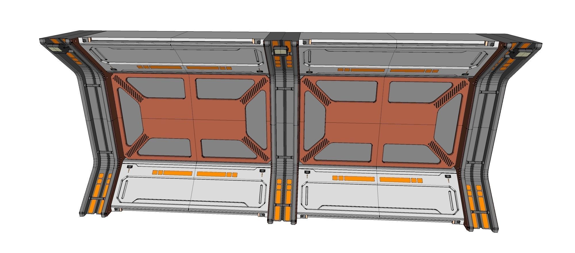 Sci-Fi architecture Elements collection 25 3D model_23