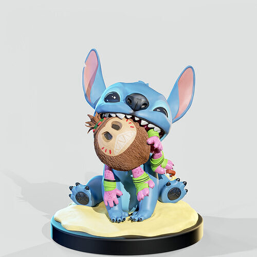 Stitch Fanart 3D print model
