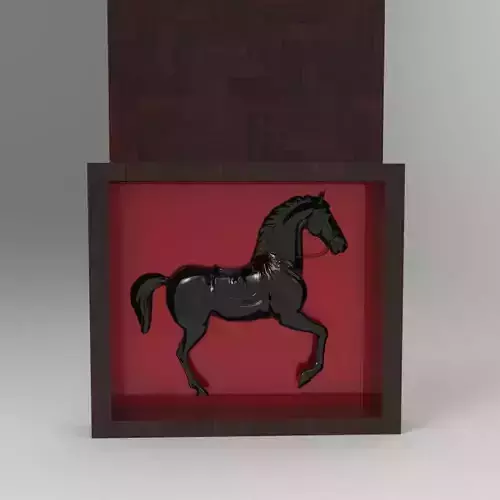 Horse Behind the Wood - Horse Box Gift 3D Printer