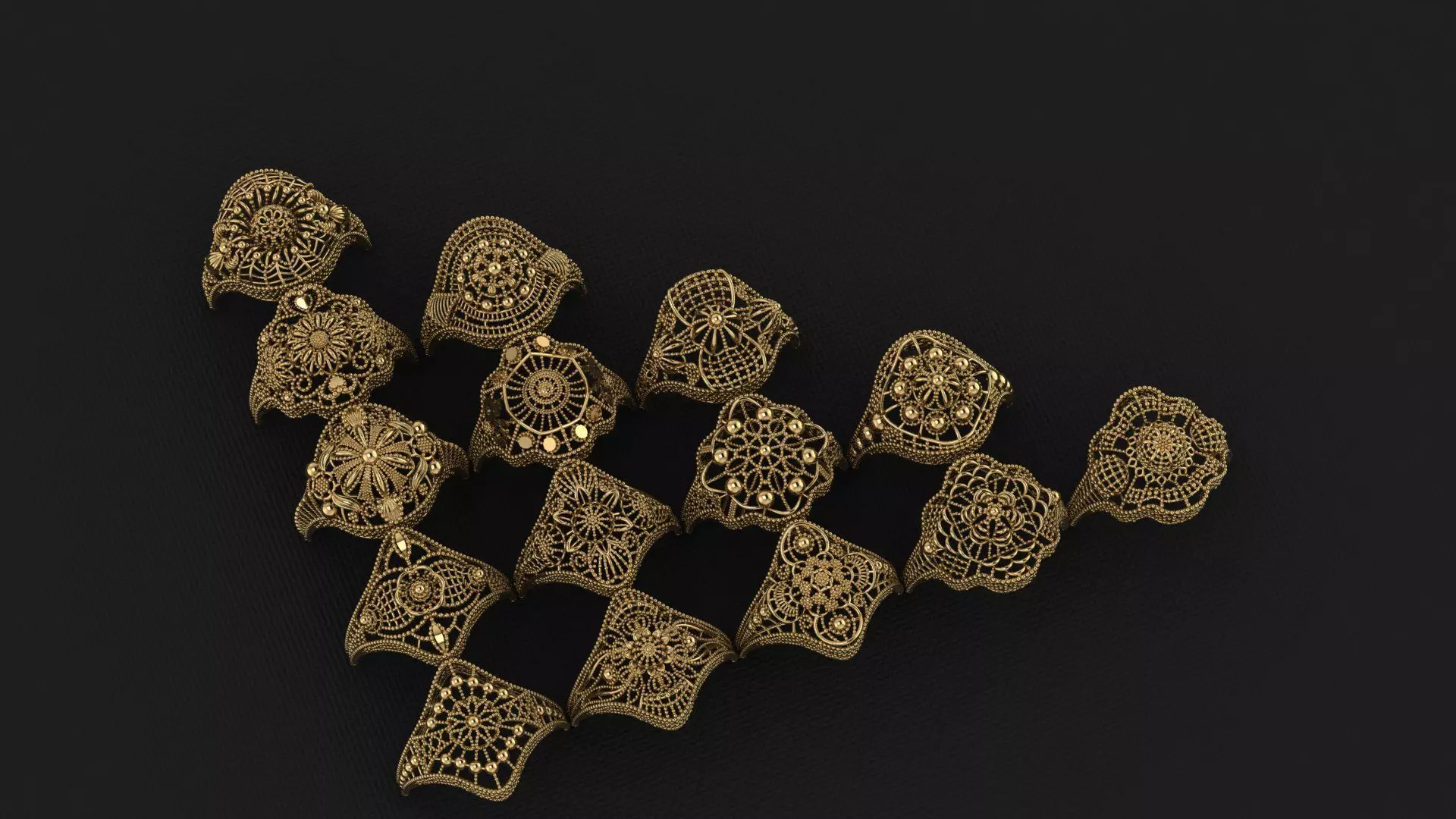 Arabian Rings 13 3D print model