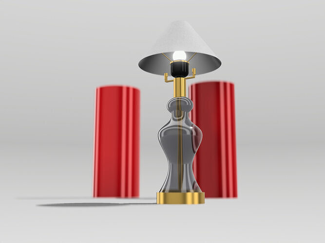 Modern Lamp 3D Model OBJ STL GLB Files 3D model